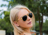 Buy Online Unique, Stylish and Premium Quality Bamboo Aviator Sunglasses In Australia - Martzi Eyewear